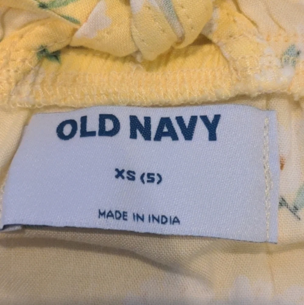 Old Navy Yellow Floral Tie Back Cami Top size XS